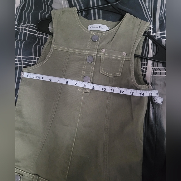 Christian Dior Green Sleeveless Dress - Picture 10 of 11